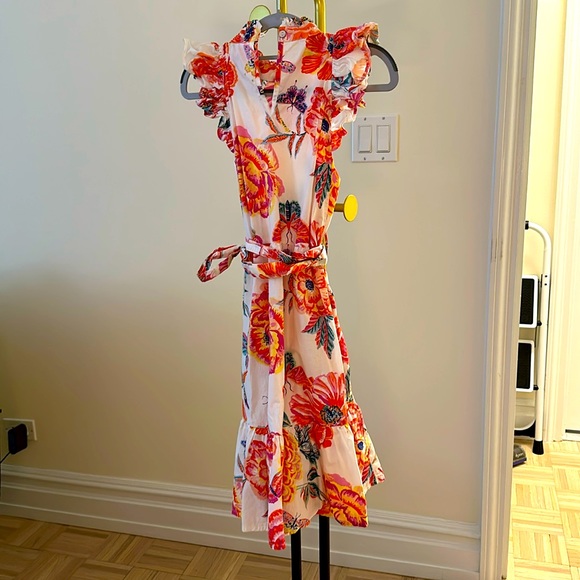 Banjanan White Floral Print Dress - Picture 4 of 6